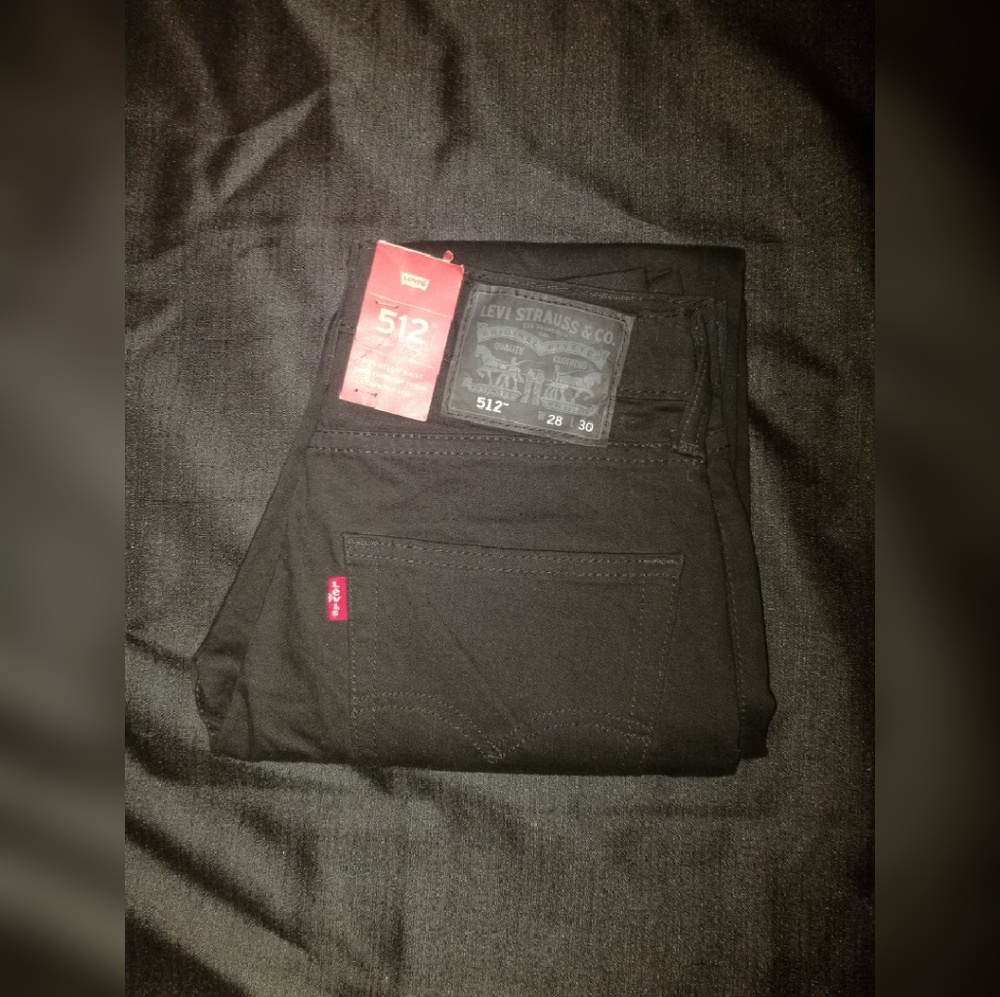 Levi's 512™ - Slim / Taper - Black Denim W28 x L30